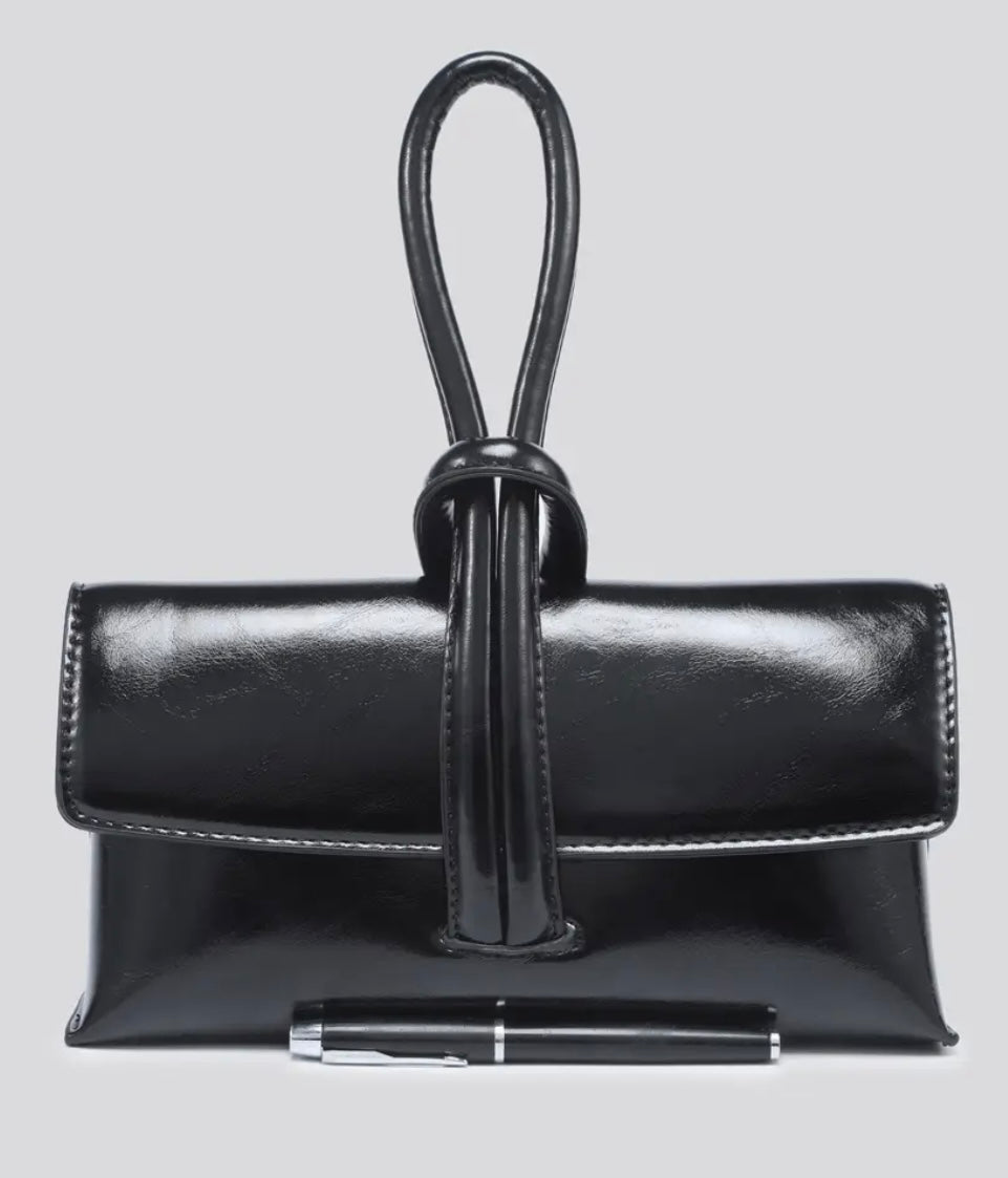 Vegan Leather Knot Handbags